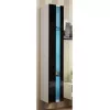 Wall-mounted shelving unit cama meble VIGO NEW 180×40×30 cm balta/Melns gloss
