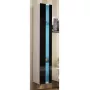 Wall-mounted shelving unit cama meble VIGO NEW 180×40×30 cm balta/Melns gloss