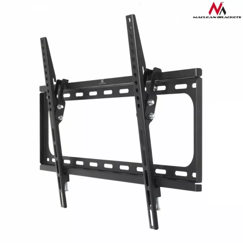 TV sienas kronšteins MACLEAN MC-605, fiksēts slīps stiprinājums, VESA 75x75–600x400, līdz 55 kg, 32–80 collu ekrāniem