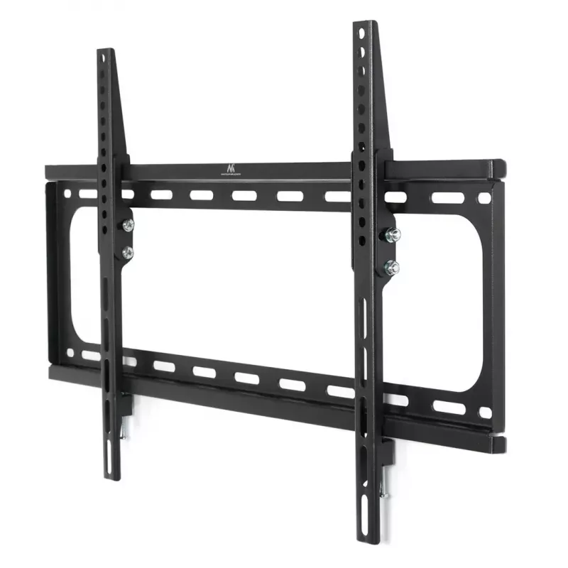 TV sienas kronšteins MACLEAN MC-605, fiksēts slīps stiprinājums, VESA 75x75–600x400, līdz 55 kg, 32–80 collu ekrāniem
