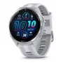 Viedpulkstenis GARMIN Forerunner 965 — 47 mm titāna korpuss, 1,4 collu AMOLED, 32 GB, 23 dienu akumulators, GPS/GLONASS/Galileo, balta silikona siksniņa