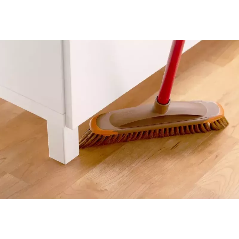 Iekštelpu slaucīšanas suka VILEDA modelis 136082 ar mīkstiem/cietiem plastmasas sariem un kātu, bronzas krāsā