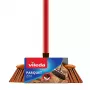 Iekštelpu slaucīšanas suka VILEDA modelis 136082 ar mīkstiem/cietiem plastmasas sariem un kātu, bronzas krāsā