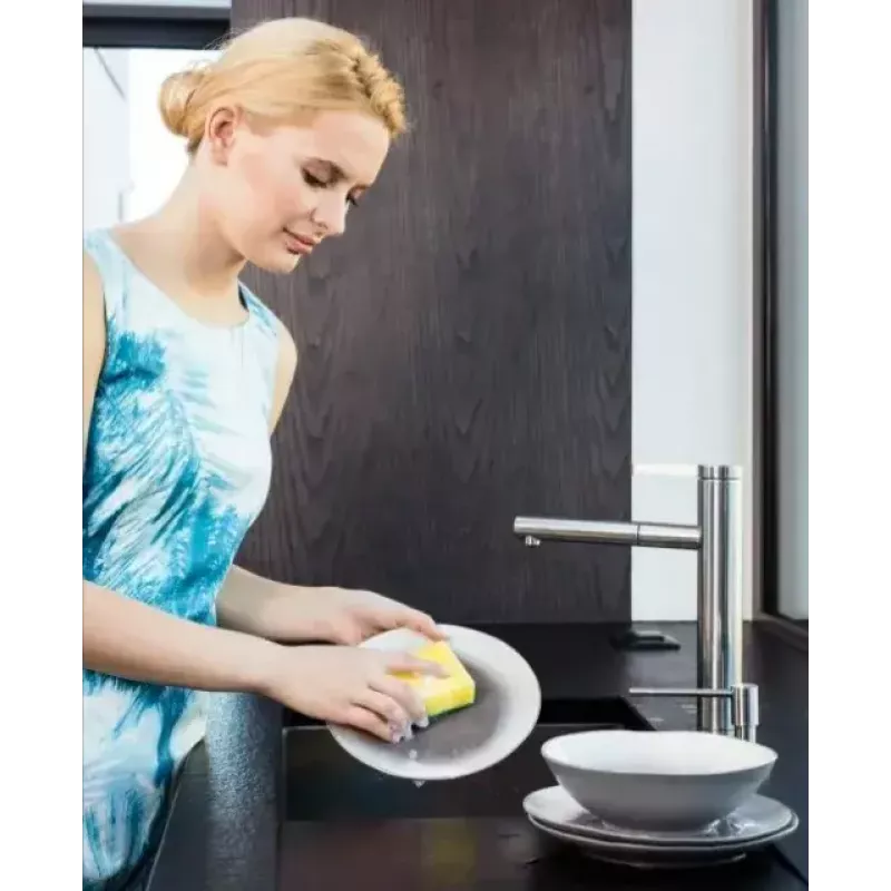 Sūkļa tīrītājs VILEDA Tip-Top 5 gab. iepakojumā, taisnstūra šķiedras paliktņi 70×90×30 mm, dzelteni