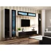 TV statīvs cama meble VIGO 180 — 1800×400×300 mm, balts virsma, balts rāmis, skaidu plātne