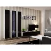 TV statīvs cama meble VIGO 180 — 1800×400×300 mm, balts virsma, balts rāmis, skaidu plātne
