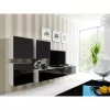 TV statīvs cama meble VIGO 180 — 1800×400×300 mm, balts virsma, balts rāmis, skaidu plātne