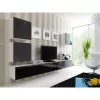 TV statīvs cama meble VIGO 180 — 1800×400×300 mm, balts virsma, balts rāmis, skaidu plātne