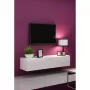 TV statīvs Cama Meble VIGO 140, 1400×400×300 mm, balts spīdīgs virsma, skaidu plātne, balts rāmis
