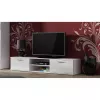 TV statīvs cama meble SOHO 180 — 1800×430×370 mm, balta virsma (skaidu plātne), balts rāmis
