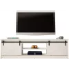 TV skapis Cama Meble GRANERO RTV 200x56,7x35 cm — balts virspuse, skaidu plātnes korpuss