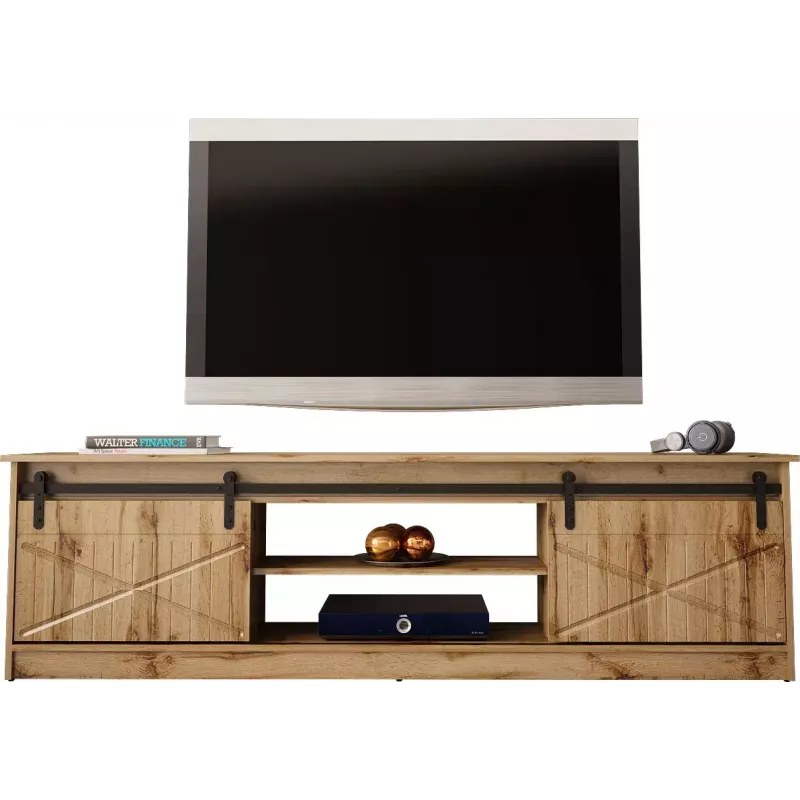 TV skapis Cama Meble GRANERO RTV, Wotan ozola apdare, 2000×350×567 mm