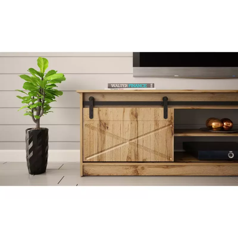 TV skapis Cama Meble GRANERO RTV, Wotan ozola apdare, 2000×350×567 mm