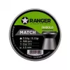 Pneimatisko ieroču lodītes RANGER PRORO 4.5 mm Diabolo — 500 gab., sudraba, alumīnija dozators