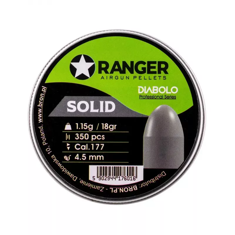 Diabolo pneimatisko ieroču lodītes RANGER PRORO 4,5 mm (0.177) 1,15 g — 350 lodītes alumīnija traukā