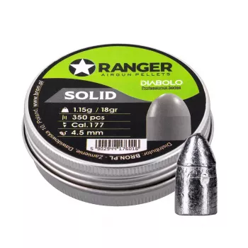 Diabolo pneimatisko ieroču lodītes RANGER PRORO 4,5 mm (0.177) 1,15 g — 350 lodītes alumīnija traukā