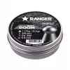 Gun pellets RANGER PRORO.55.250.DH Diabolo 5.5 mm, 250 gab., sudraba krāsā, alumīnija dozators