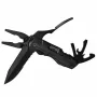 Multitool AZYMUT Gron — pilna izmēra daudzfunkciju rīks, 11 rīki, 9 uzgaļi, nerūsējošais tērauds, salocīts 11 cm, izvērsts 15,4 cm