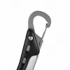 Multifunkcionālais instruments AZYMUT Turon 10 rīku karabīne H-P224108 — nerūsējošais tērauds 420, 10 funkcijas, salocīts 11 cm, svars 224 g, ādas maciņš