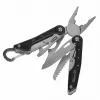 Multifunkcionālais instruments AZYMUT Turon 10 rīku karabīne H-P224108 — nerūsējošais tērauds 420, 10 funkcijas, salocīts 11 cm, svars 224 g, ādas maciņš