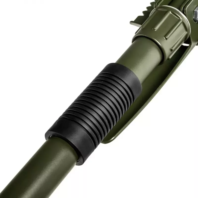 Salokāmā lāpsta Mil-Tec Mini II — kompakts tranšeju rīks, 405 mm garums, 100 mm lāpstas platums, 560 g, salokāma (15,5 x 10 x 6,5 cm)