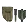 Salokāmā lāpsta Mil-Tec Mini II — kompakts tranšeju rīks, 405 mm garums, 100 mm lāpstas platums, 560 g, salokāma (15,5 x 10 x 6,5 cm)