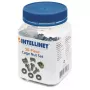 Cage nuts pack INTELLINET 711081 — plastmasas korpuss, sudraba, montāžas komplekts, 10 g