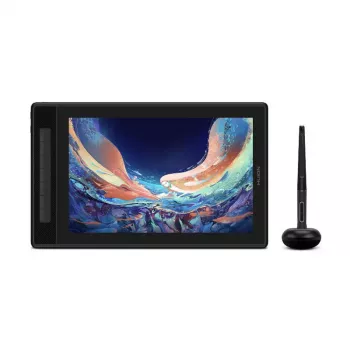 Grafikas planšete HUION Kamvas Pro 13 — 13,3 collu QLED IPS displejs 2560×1600, darba laukums 286,5×179 mm, 8192 spiediens, 5080 lpi