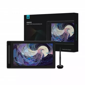 Grafikas planšete HUION Kamvas Pro 16 GT1602 15,8 collas 2.5K IPS displejs, 8192 spiediena līmeņi, 8 programmējami taustiņi, USB-C/HDMI