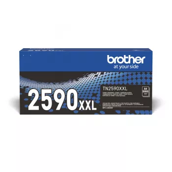 Tonera kārtridžs Brother TN-2590XXL oriģināls melns, 1 iepakojums, aptuveni 5000 lappuses