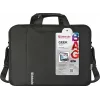 Portatīvā datora soma DEFENDER 15,6 collas (39,6 cm) — poliesters, noņemama plecu siksna, rāvējslēdzējs, melna