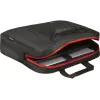 Portatīvā datora soma DEFENDER 15,6 collas (39,6 cm) — poliesters, noņemama plecu siksna, rāvējslēdzējs, melna