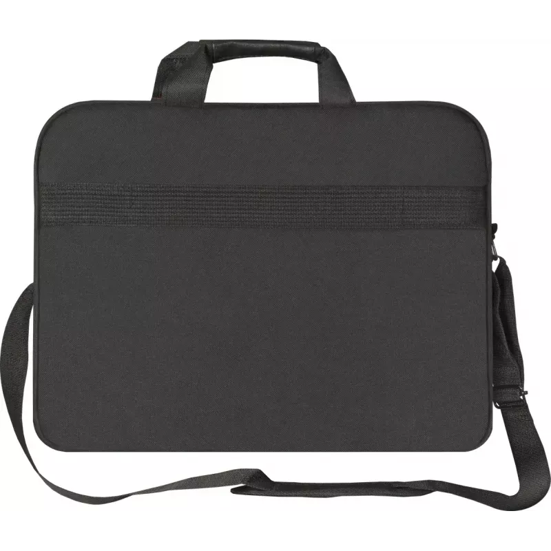 Portatīvā datora soma DEFENDER 15,6 collas (39,6 cm) — poliesters, noņemama plecu siksna, rāvējslēdzējs, melna