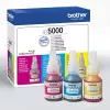 Tintes kasetņu komplekts Brother BT-5000C saderīgs, 3 krāsu komplekts (ciāna, fuksīna, dzeltena), 3 gab., 48.8 ml, 5000 lappuses