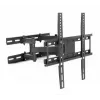Sienas TV stiprinājums ART RAMT AR-35 50,8–165,1 cm (20–65 collu) ekrāniem, 200x200–400x400 VESA, 35 kg, noliekams un pagriežams, 7–37 cm attālums no sienas, melns