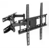 Sienas TV stiprinājums ART RAMT AR-35 50,8–165,1 cm (20–65 collu) ekrāniem, 200x200–400x400 VESA, 35 kg, noliekams un pagriežams, 7–37 cm attālums no sienas, melns