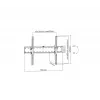 Gembird WM-70T-02 televizora sienas stiprinājums 37–70 collu, maks. 40 kg, VESA 200×200–600×400, slīpums ±12°, attālums līdz sienai 5,3 cm, tērauds, melns