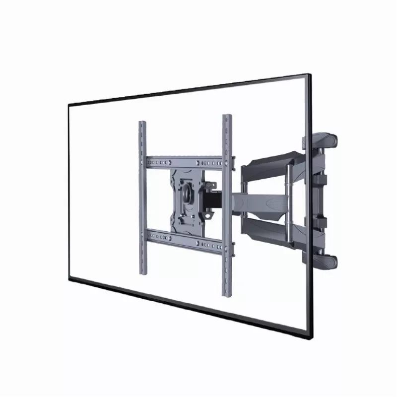 Sienas televizora stiprinājums Gembird WM-75ST-01 32–75 collu ekrāniem, VESA 600x400, 45,5 kg, regulējams attālums 4,9–49,1 cm, slīpums -5°–8°