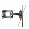 Sienas TV kronšteins GEMBIRD WM-70ST-01 ekrāniem no 37 collām līdz 70 collām, slīpums 0° līdz -20°, pagriešana ±60°, VESA 200×200–600×400, maks. 35 kg, melns