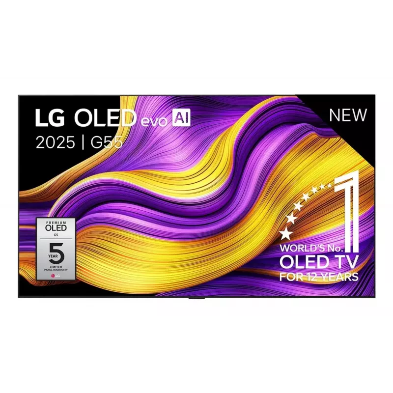 LG OLED evo AI OLED55G51LW televizors 139,7 cm (55 collas) 4K Ultra HD Smart TV Wi-Fi melns