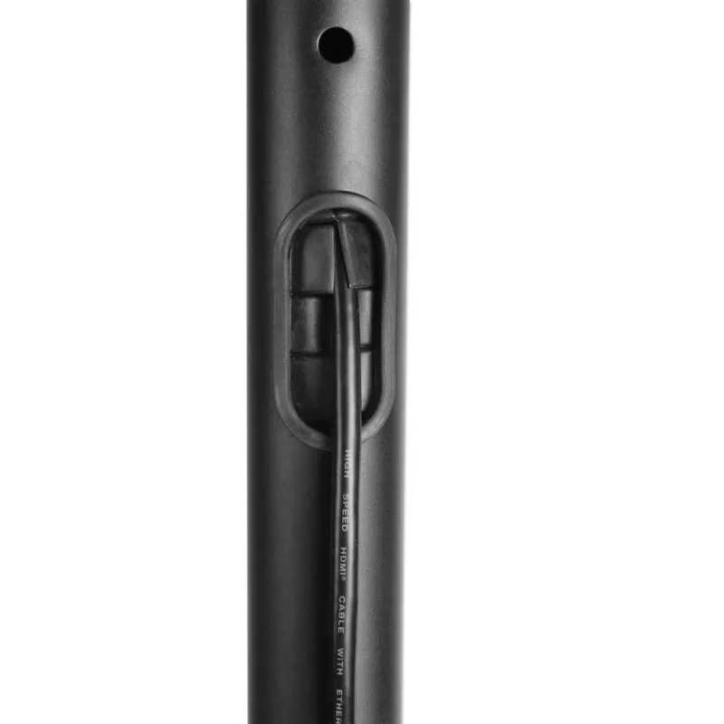 Grīdas TV un monitora stiprinājuma ratiņu statīvs MANHATTAN 461238, pārvietojams, melns, augstums 1803 mm, VESA 200x200–600x400, maks. 50 kg