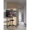 Grīdas TV un monitora stiprinājuma ratiņu statīvs MANHATTAN 461238, pārvietojams, melns, augstums 1803 mm, VESA 200x200–600x400, maks. 50 kg