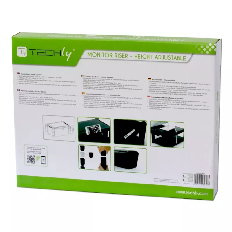 Techly regulējams augstumā viedais statīvs ICA-MS 401