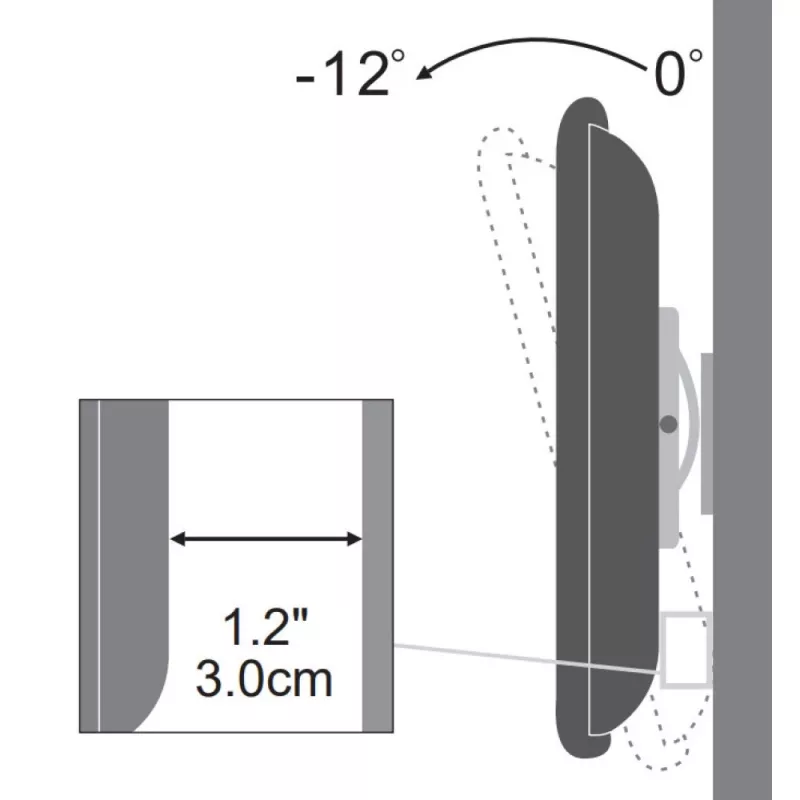 Techly ICA-LCD-900 76.2 cm (30 collu) Melns