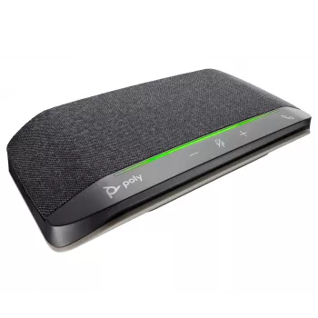 HP Poly Sync 10 skaļrunis + USB-A uz USB-C kabelis, PC, melna, 0,715 m, Windows 10, Windows 11, MacOS, 100–7800 Hz