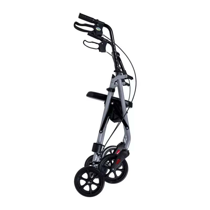 MDH PPC035 staigulis / rollators ar sēdekli un grozu, alumīnijs, salokāms, maks. slodze 136 kg