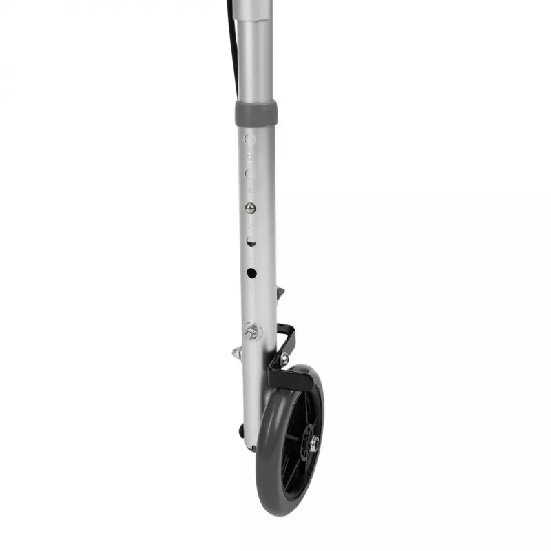 Manuālais ratiņkrēsls TIMAGO JMC-C 3223, alumīnija rāmis, 4 riteņi, regulējams augstums 79–91 cm, maks. slodze 136 kg, platums 595 mm, svars 3,8 kg