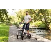 Bezceļu četrriteņu rollators TIMAGO RANGER, alumīnija, regulējams augstums 89,5–102,5 cm, slodze 136 kg, salokāms