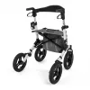 Bezceļu četrriteņu rollators TIMAGO RANGER, alumīnija, regulējams augstums 89,5–102,5 cm, slodze 136 kg, salokāms