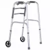 Staigāšanas rāmis VITEA CARE VCBP0031 alumīnija, regulējams augstums 82–100 cm, platums 600 mm, maks. slodze 110 kg, 12 cm riteņi